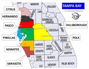 County Map of Tampa Bay, Tampa Commercial Real Estate