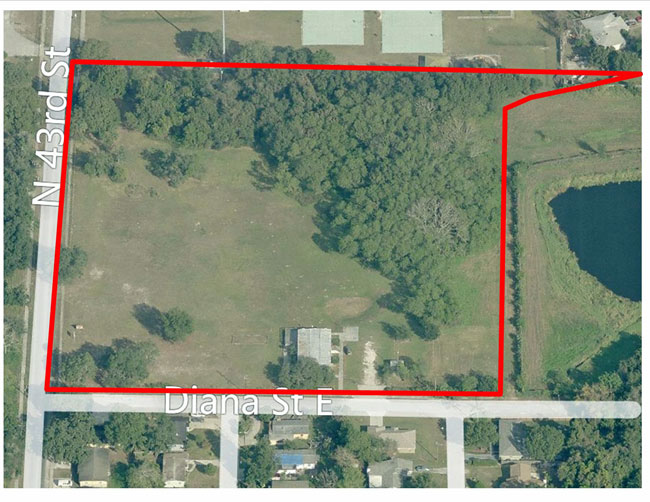 Aerial View - Charter School Land For Sale Tampa FL